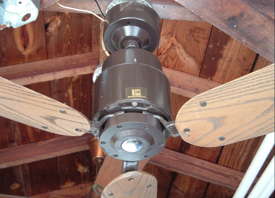 Emerson Heat Fan/Blender Fan Ceiling Fan K55 3-Blade Fiberglass 52 1/2 